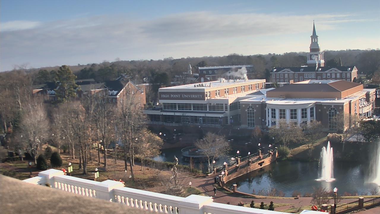 Thumbnail for current weather camera view from High Point University in High Point, North Carolina