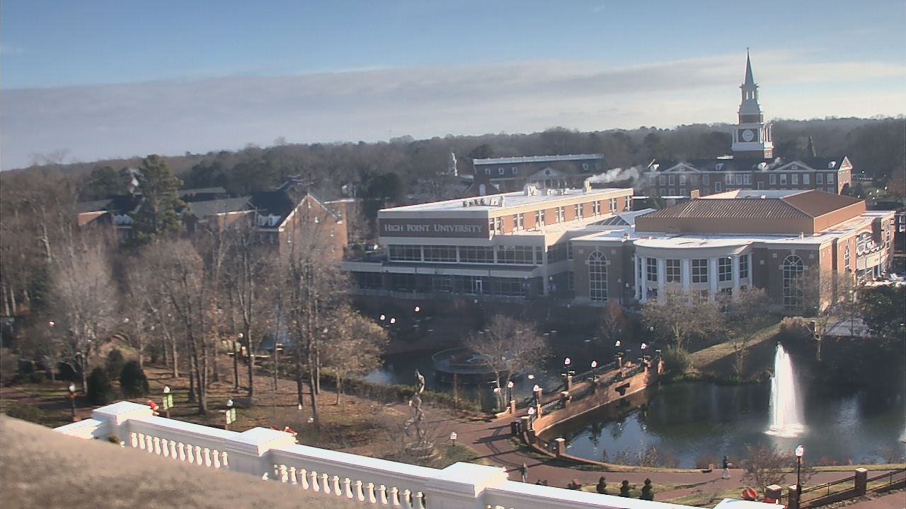 Thumbnail for current weather camera view from High Point University in High Point, North Carolina