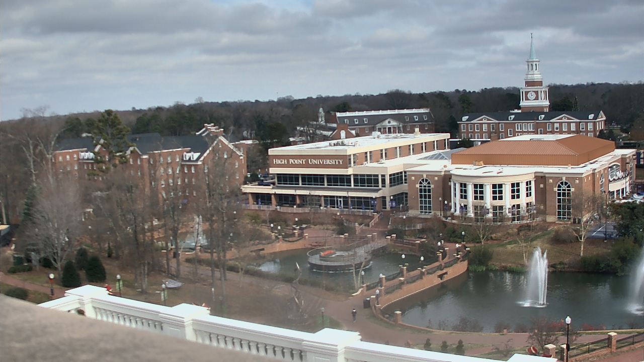 Thumbnail for current weather camera view from High Point University in High Point, North Carolina