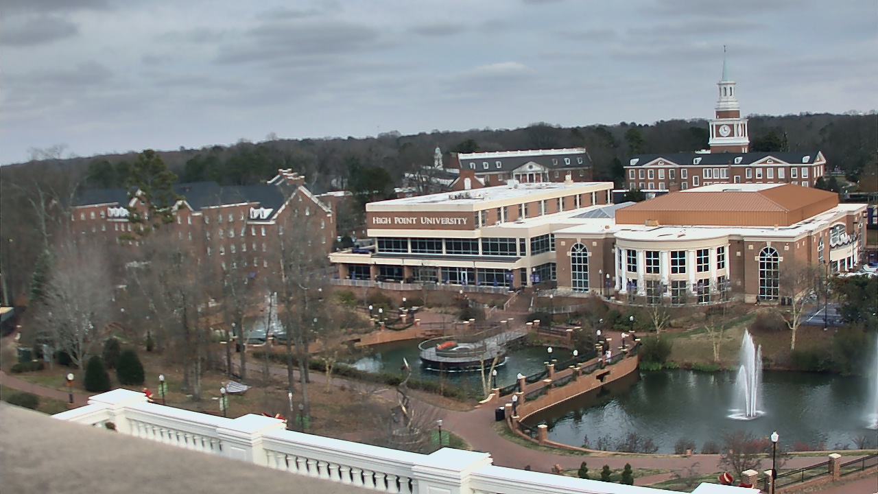 Thumbnail for current weather camera view from High Point University in High Point, North Carolina