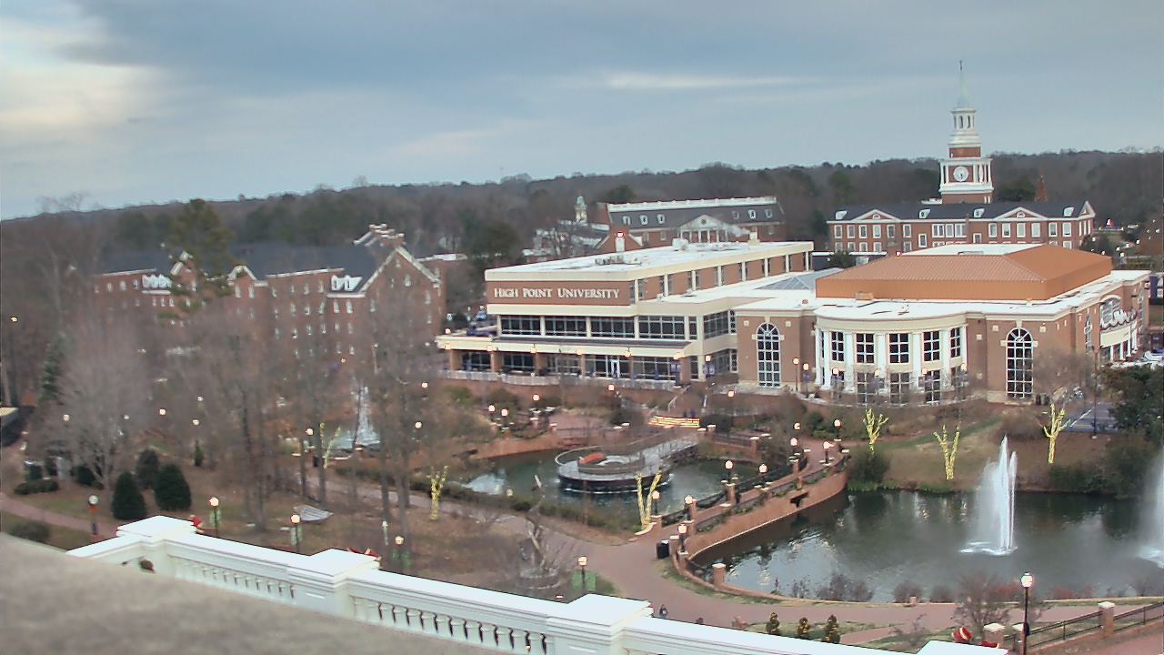 Thumbnail for current weather camera view from High Point University in High Point, North Carolina
