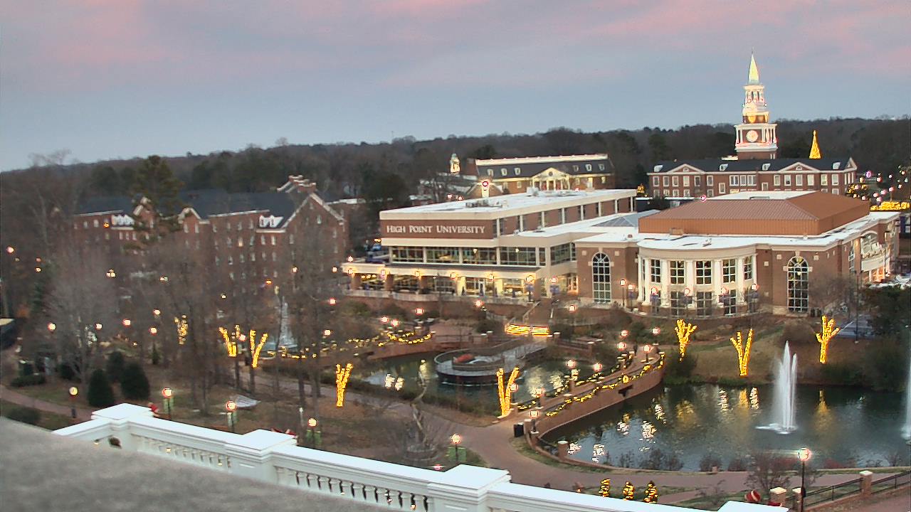 Thumbnail for current weather camera view from High Point University in High Point, North Carolina