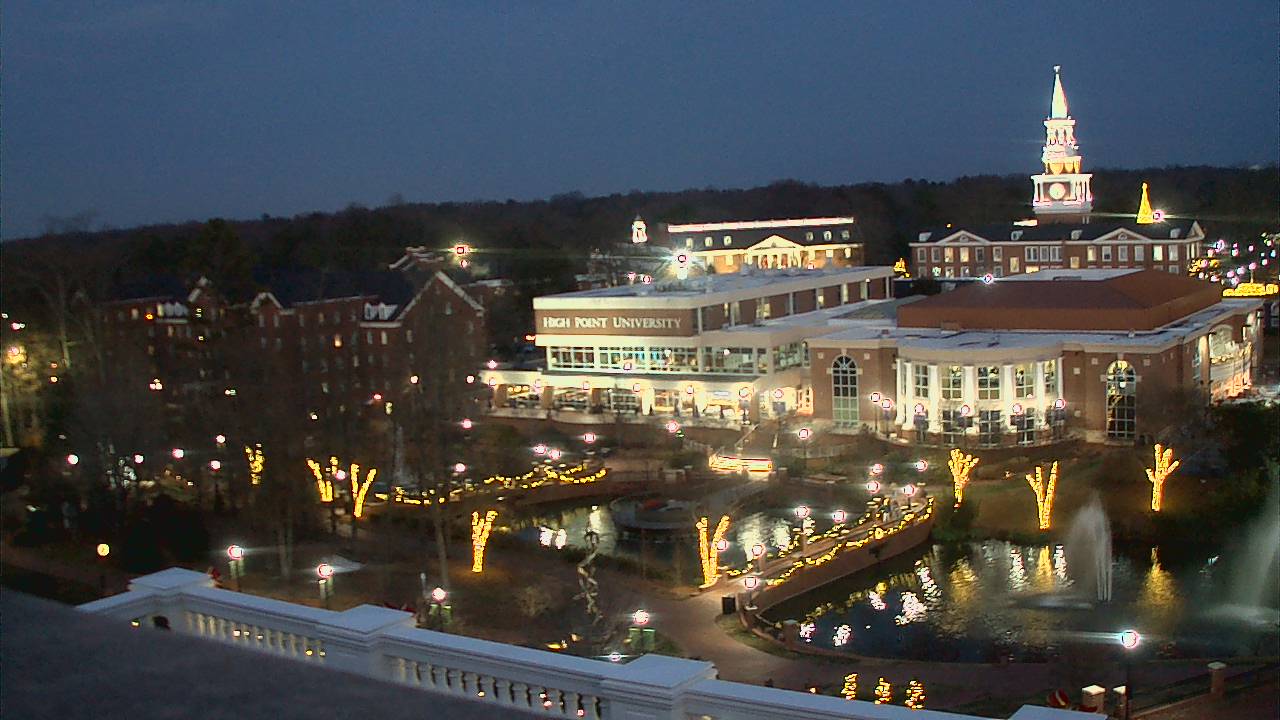 Thumbnail for current weather camera view from High Point University in High Point, North Carolina