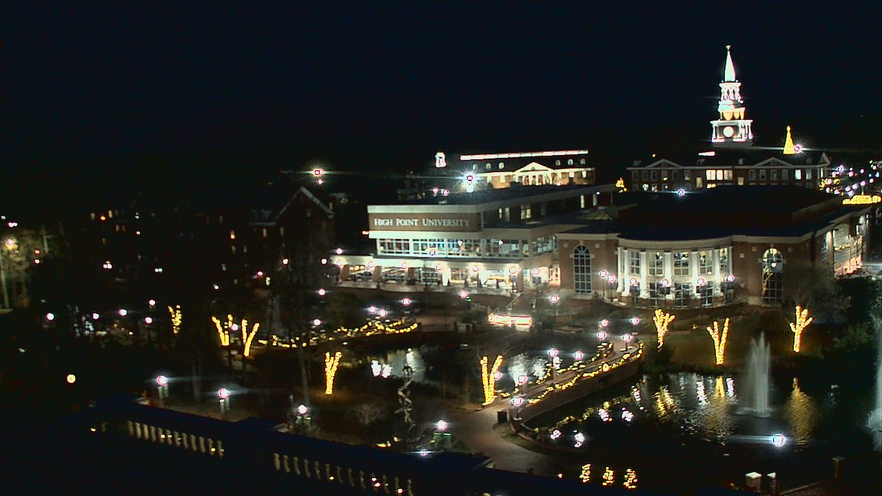 Thumbnail for current weather camera view from High Point University in High Point, North Carolina