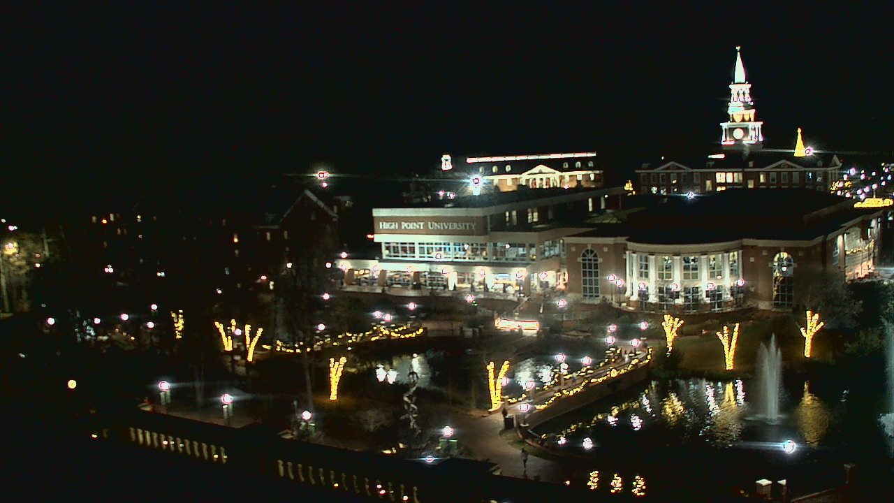 Thumbnail for current weather camera view from High Point University in High Point, North Carolina