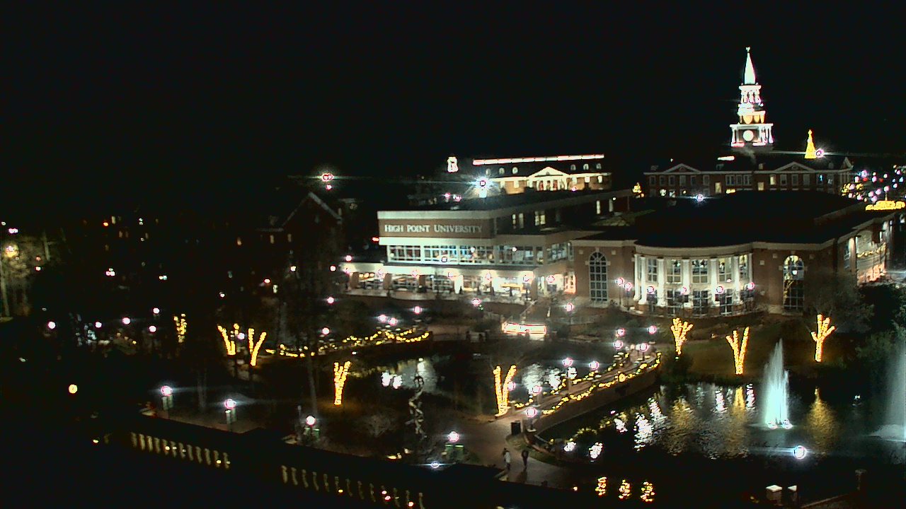 Thumbnail for current weather camera view from High Point University in High Point, North Carolina