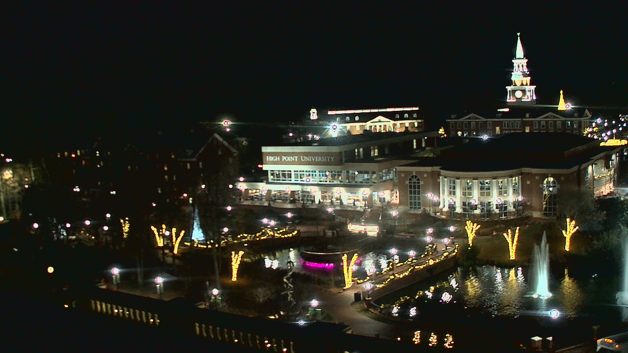 Thumbnail for current weather camera view from High Point University in High Point, North Carolina