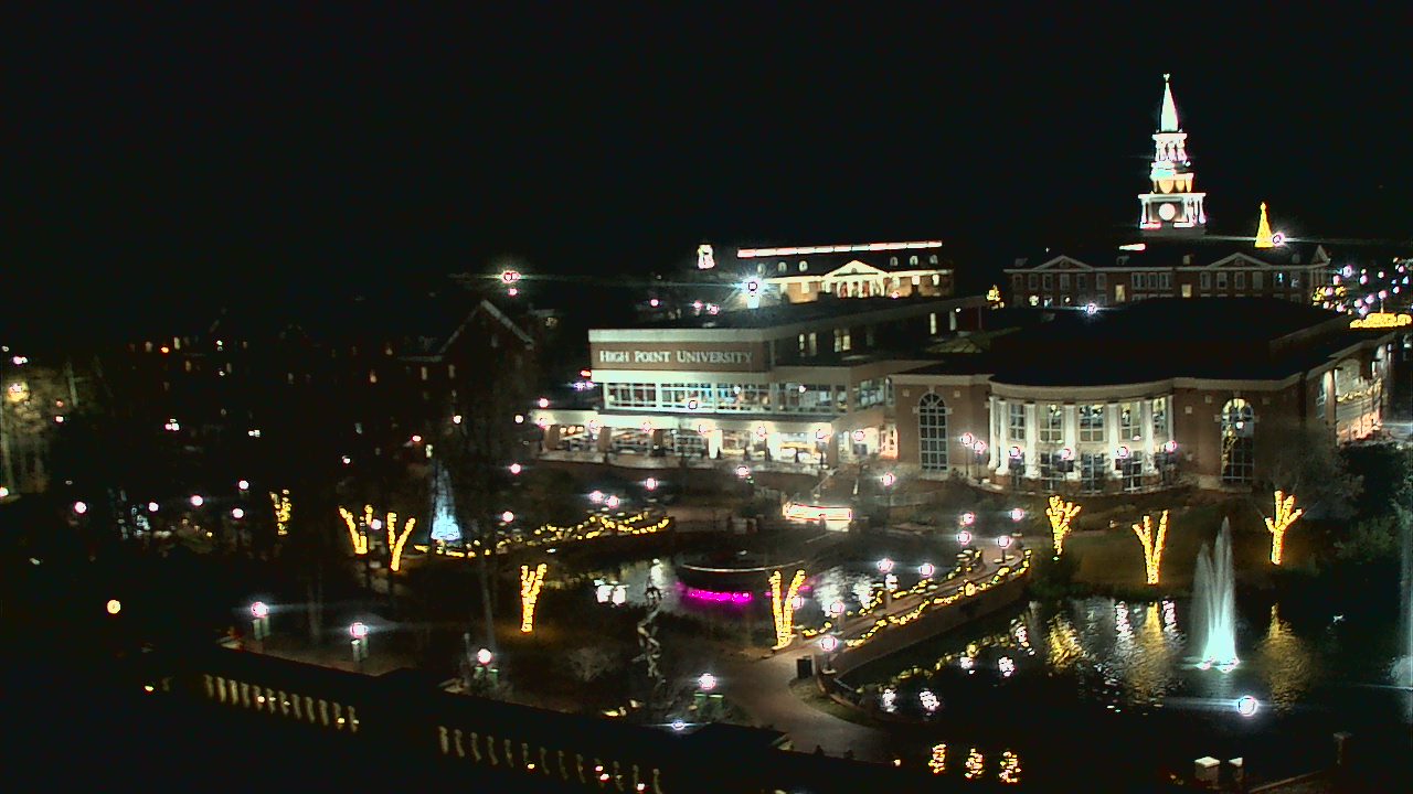 Thumbnail for current weather camera view from High Point University in High Point, North Carolina