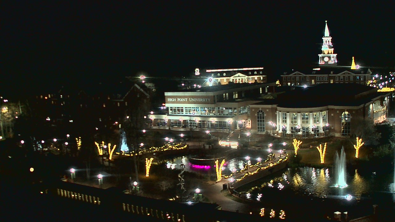 Thumbnail for current weather camera view from High Point University in High Point, North Carolina