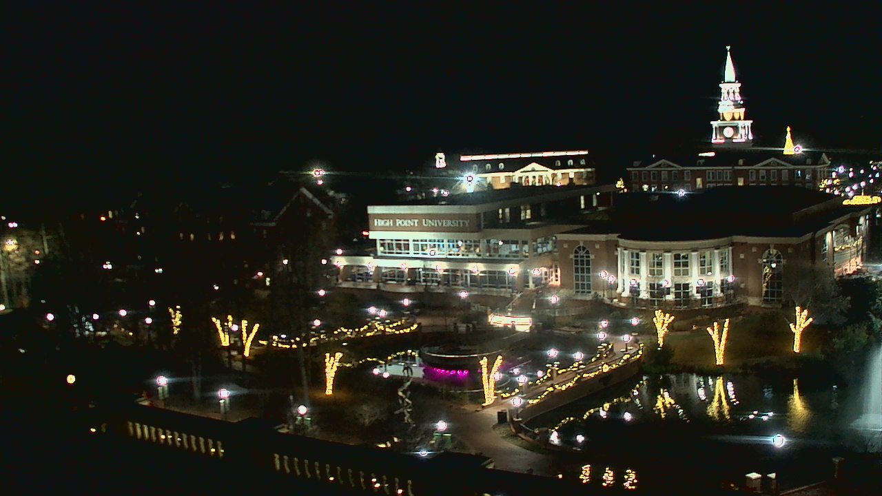 Thumbnail for current weather camera view from High Point University in High Point, North Carolina