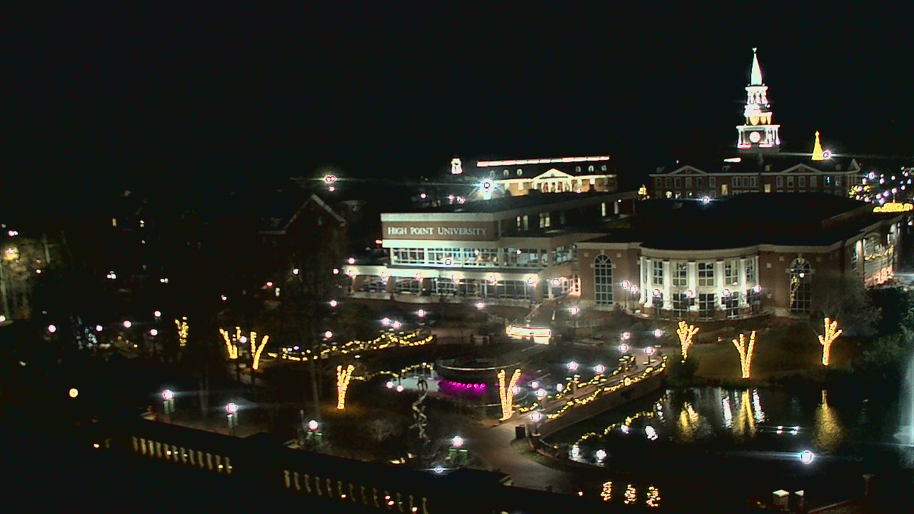 Thumbnail for current weather camera view from High Point University in High Point, North Carolina