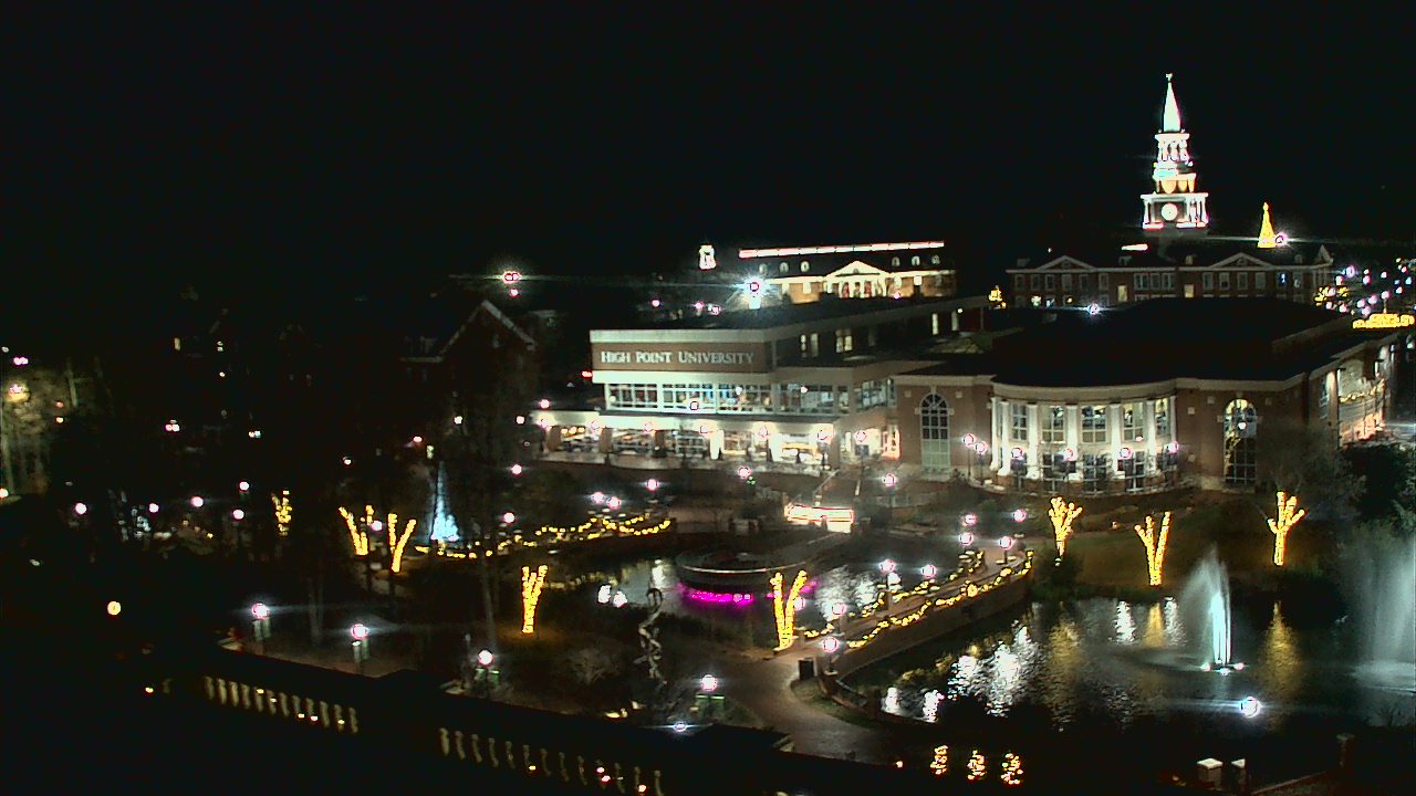 Thumbnail for current weather camera view from High Point University in High Point, North Carolina