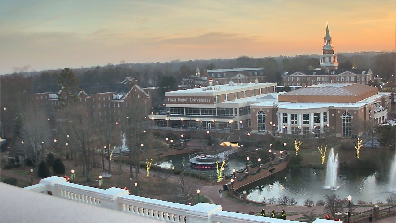 Thumbnail for current weather camera view from High Point University in High Point, North Carolina