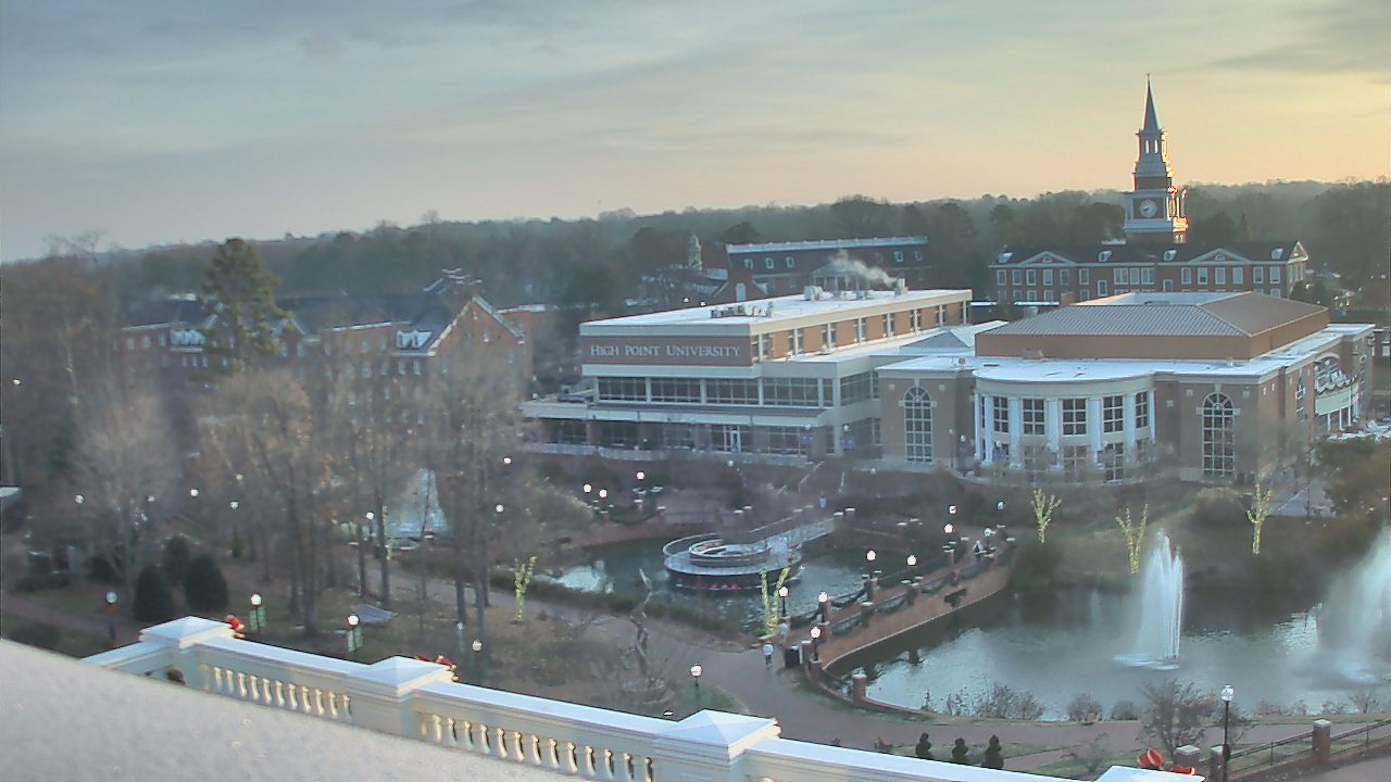 Thumbnail for current weather camera view from High Point University in High Point, North Carolina