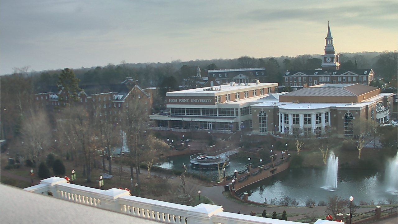 Thumbnail for current weather camera view from High Point University in High Point, North Carolina