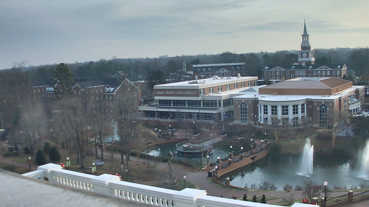 Thumbnail for current weather camera view from High Point University in High Point, North Carolina