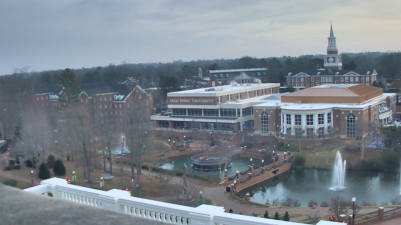Thumbnail for current weather camera view from High Point University in High Point, North Carolina