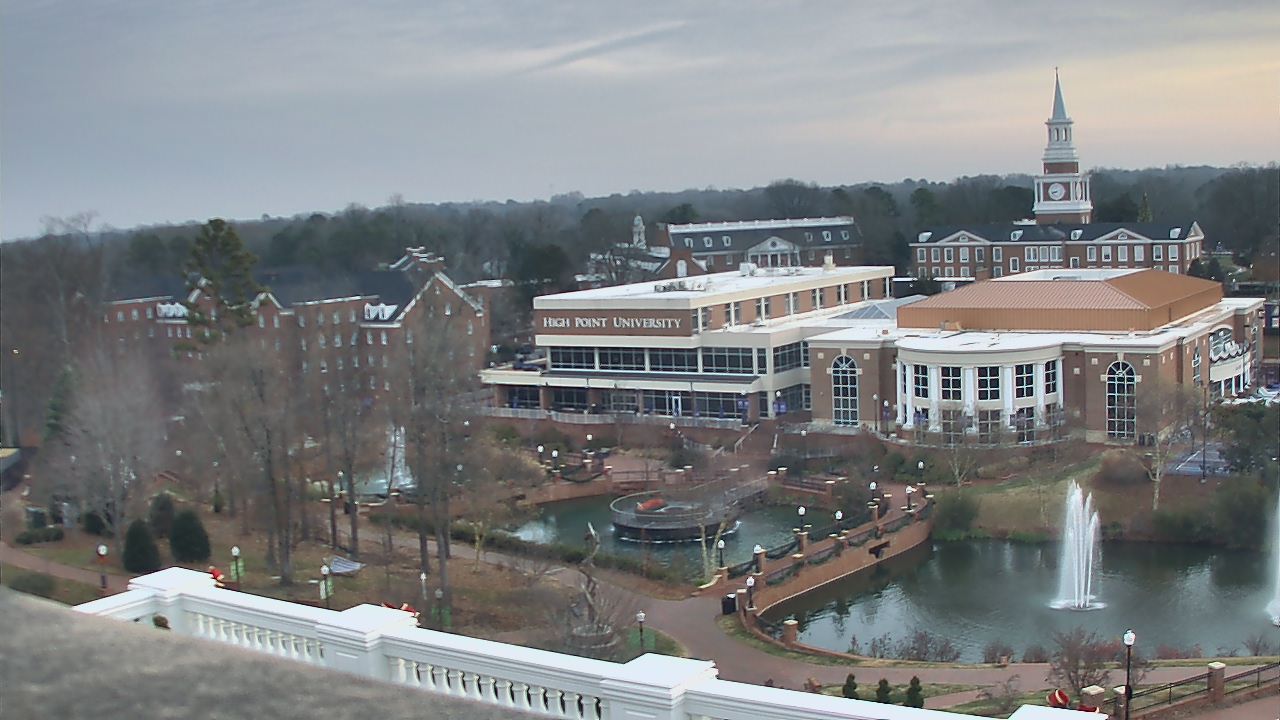 Thumbnail for current weather camera view from High Point University in High Point, North Carolina