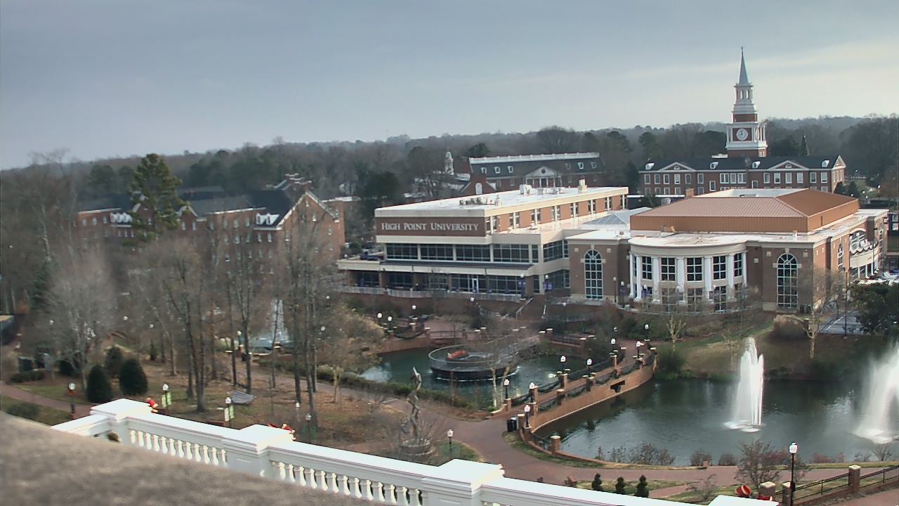 Thumbnail for current weather camera view from High Point University in High Point, North Carolina