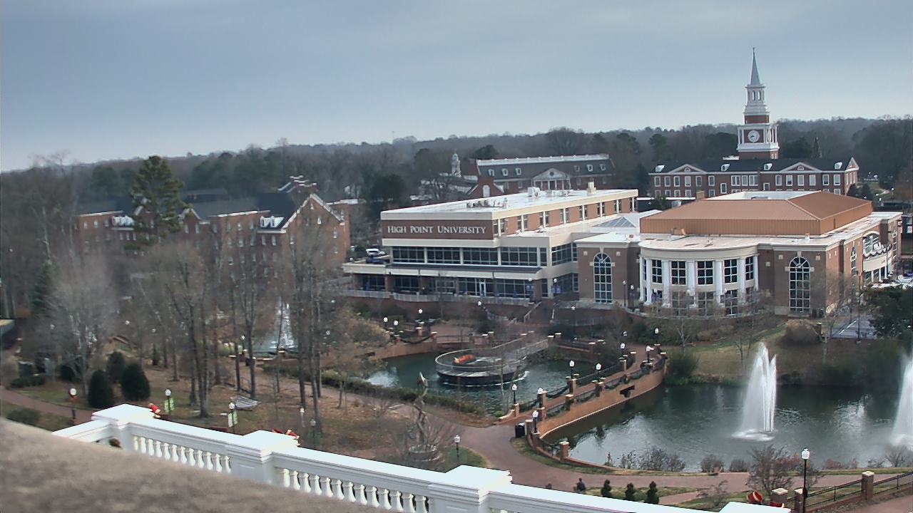 Thumbnail for current weather camera view from High Point University in High Point, North Carolina