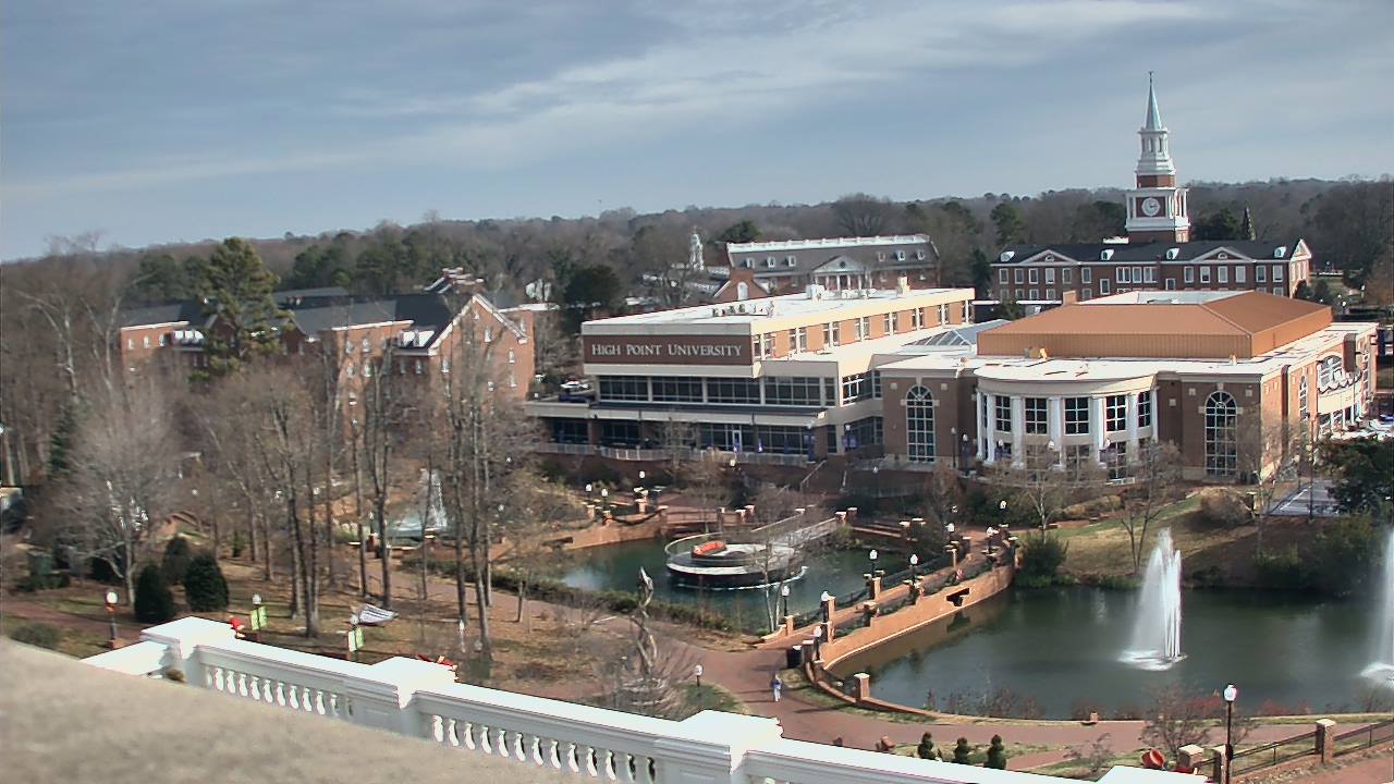 Thumbnail for current weather camera view from High Point University in High Point, North Carolina