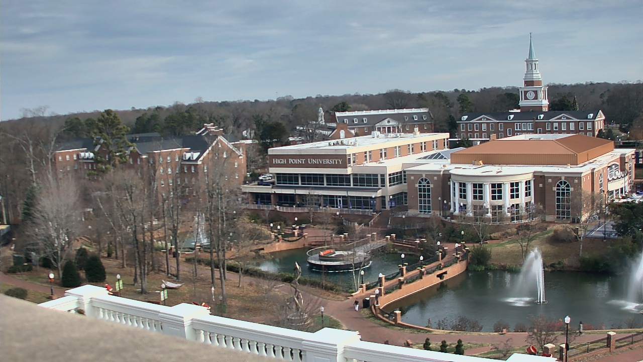 Thumbnail for current weather camera view from High Point University in High Point, North Carolina