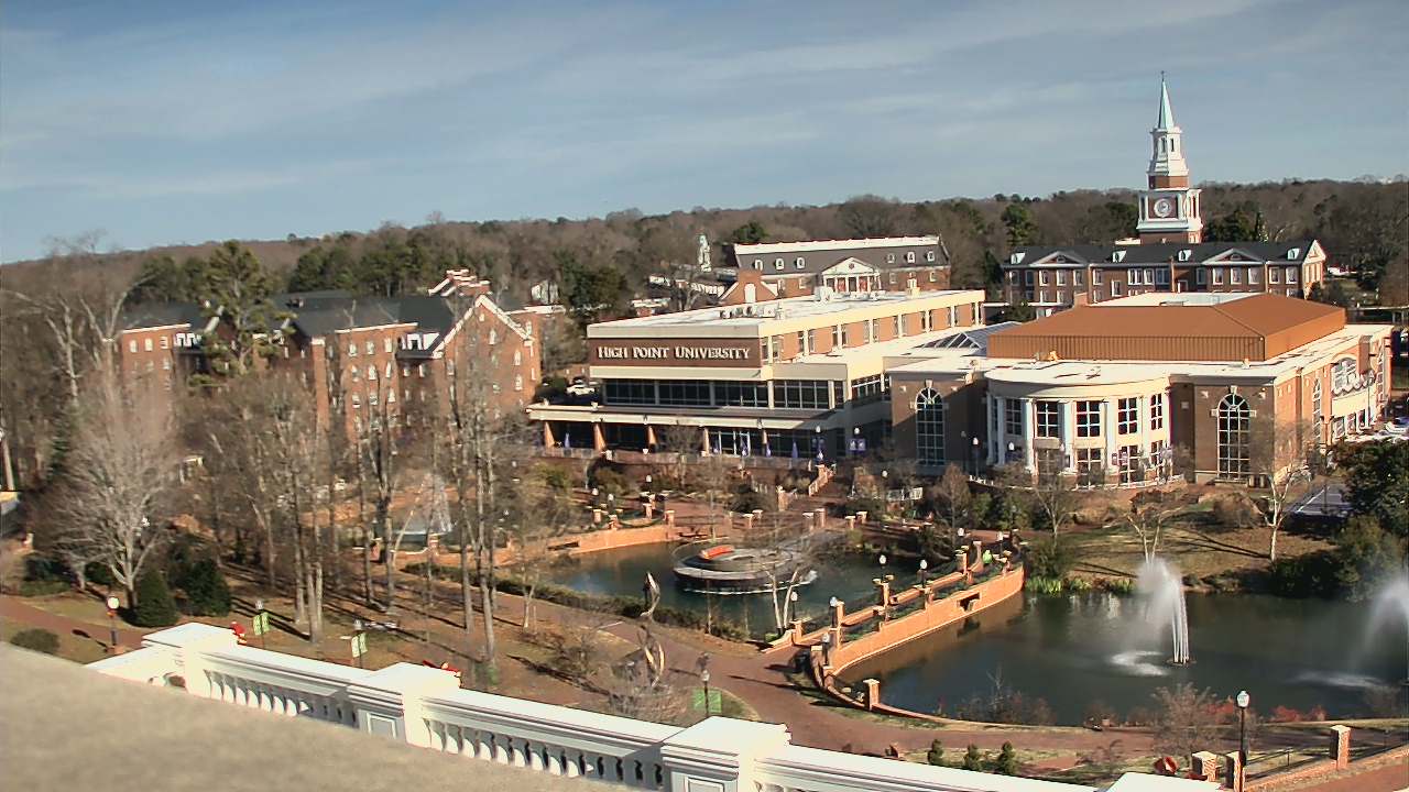 Thumbnail for current weather camera view from High Point University in High Point, North Carolina
