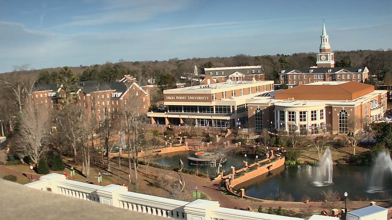 Thumbnail for current weather camera view from High Point University in High Point, North Carolina