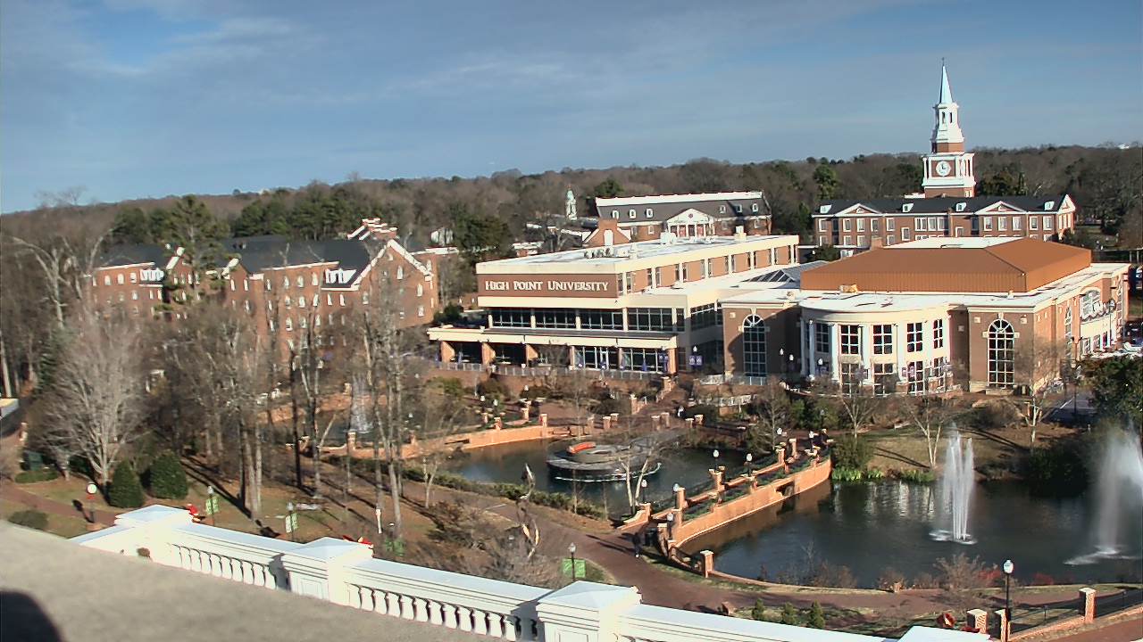 Thumbnail for current weather camera view from High Point University in High Point, North Carolina