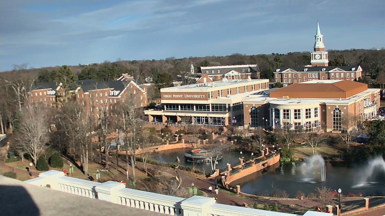Thumbnail for current weather camera view from High Point University in High Point, North Carolina