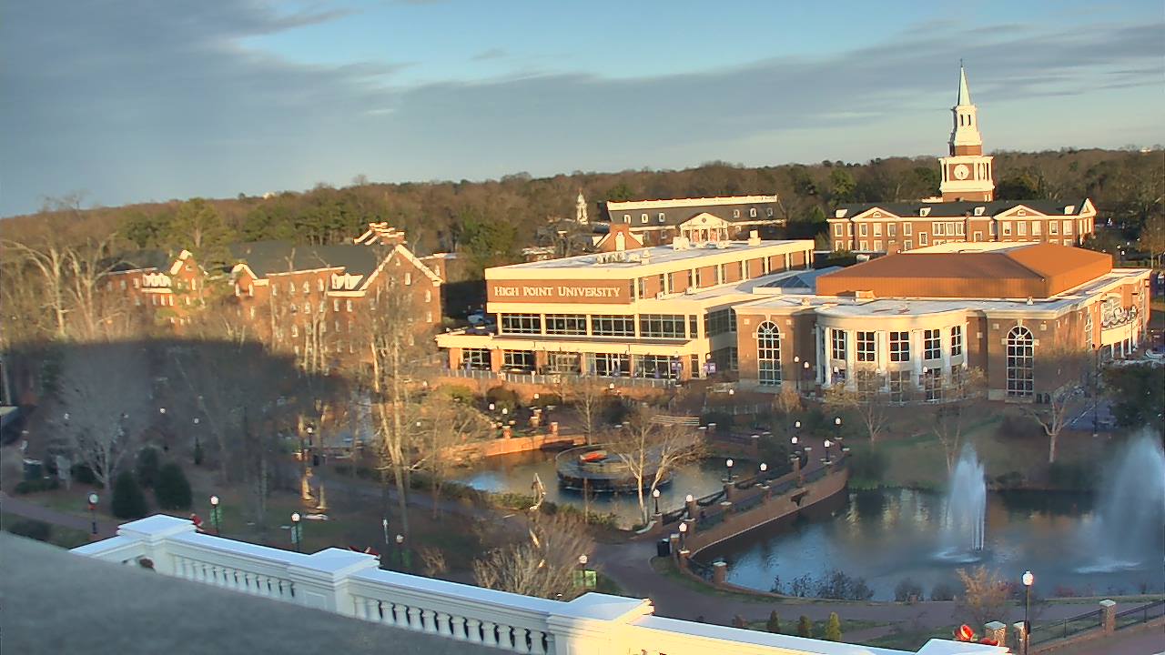 Thumbnail for current weather camera view from High Point University in High Point, North Carolina