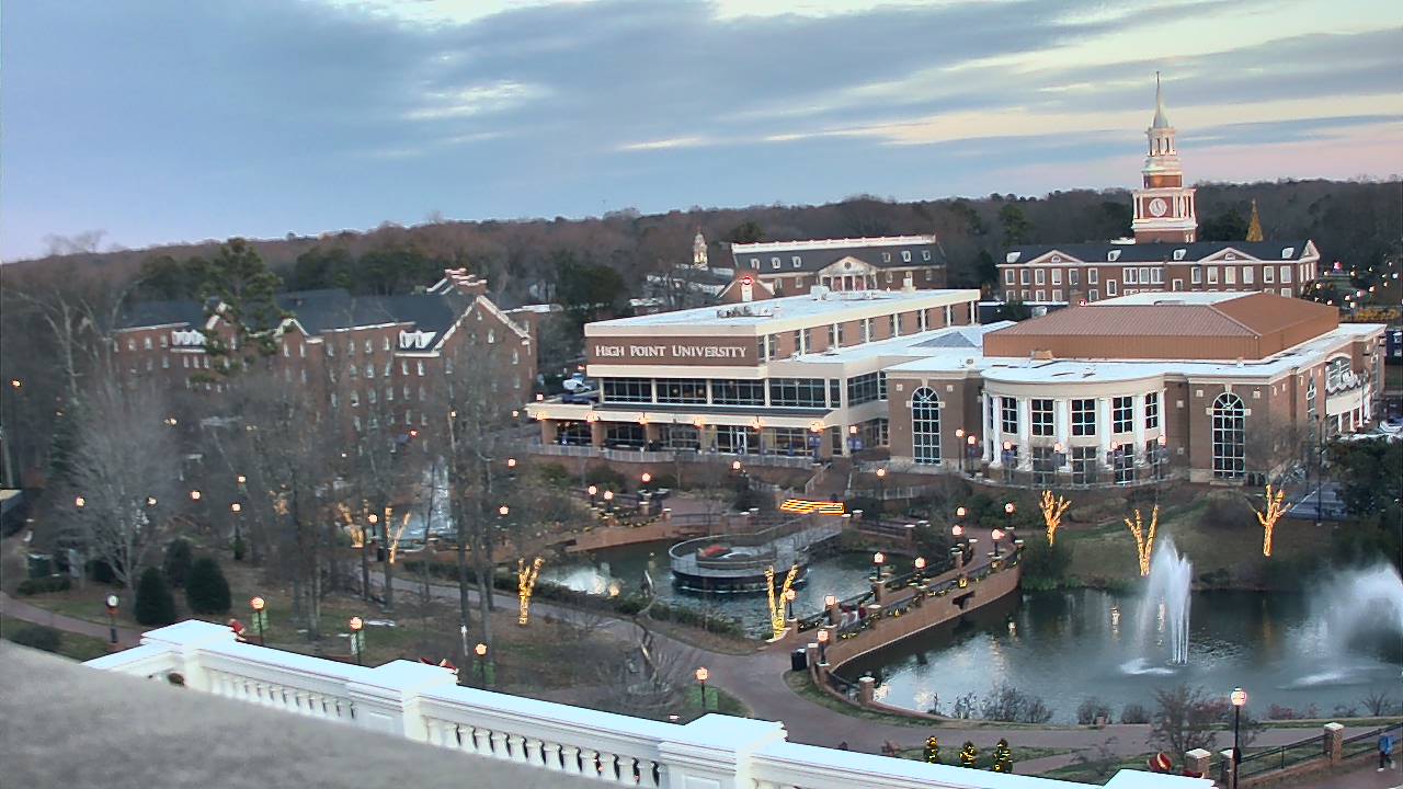 Thumbnail for current weather camera view from High Point University in High Point, North Carolina