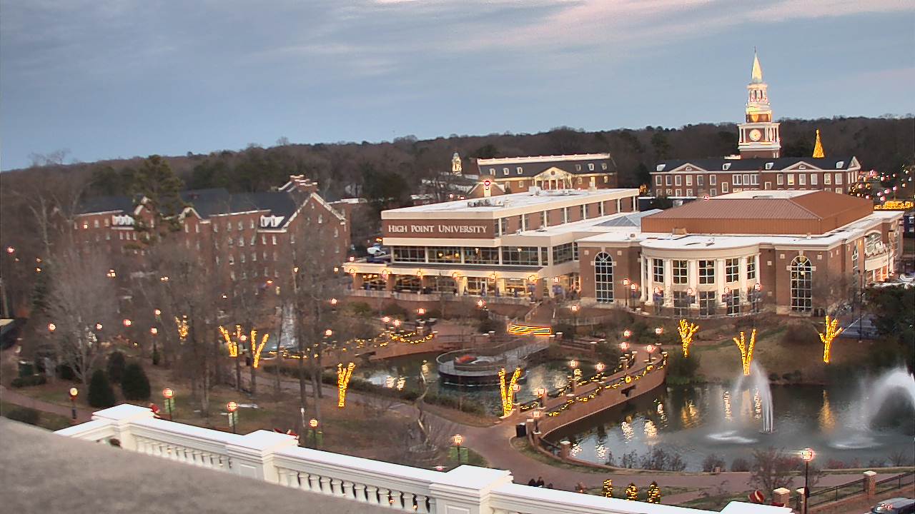 Thumbnail for current weather camera view from High Point University in High Point, North Carolina