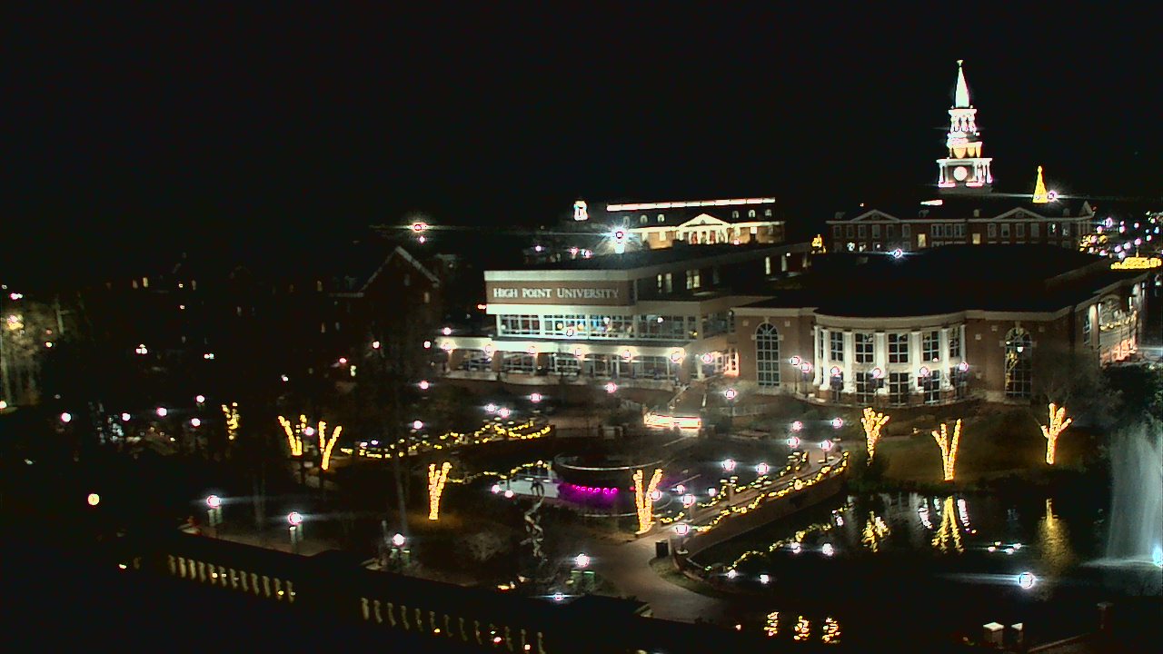 Thumbnail for current weather camera view from High Point University in High Point, North Carolina