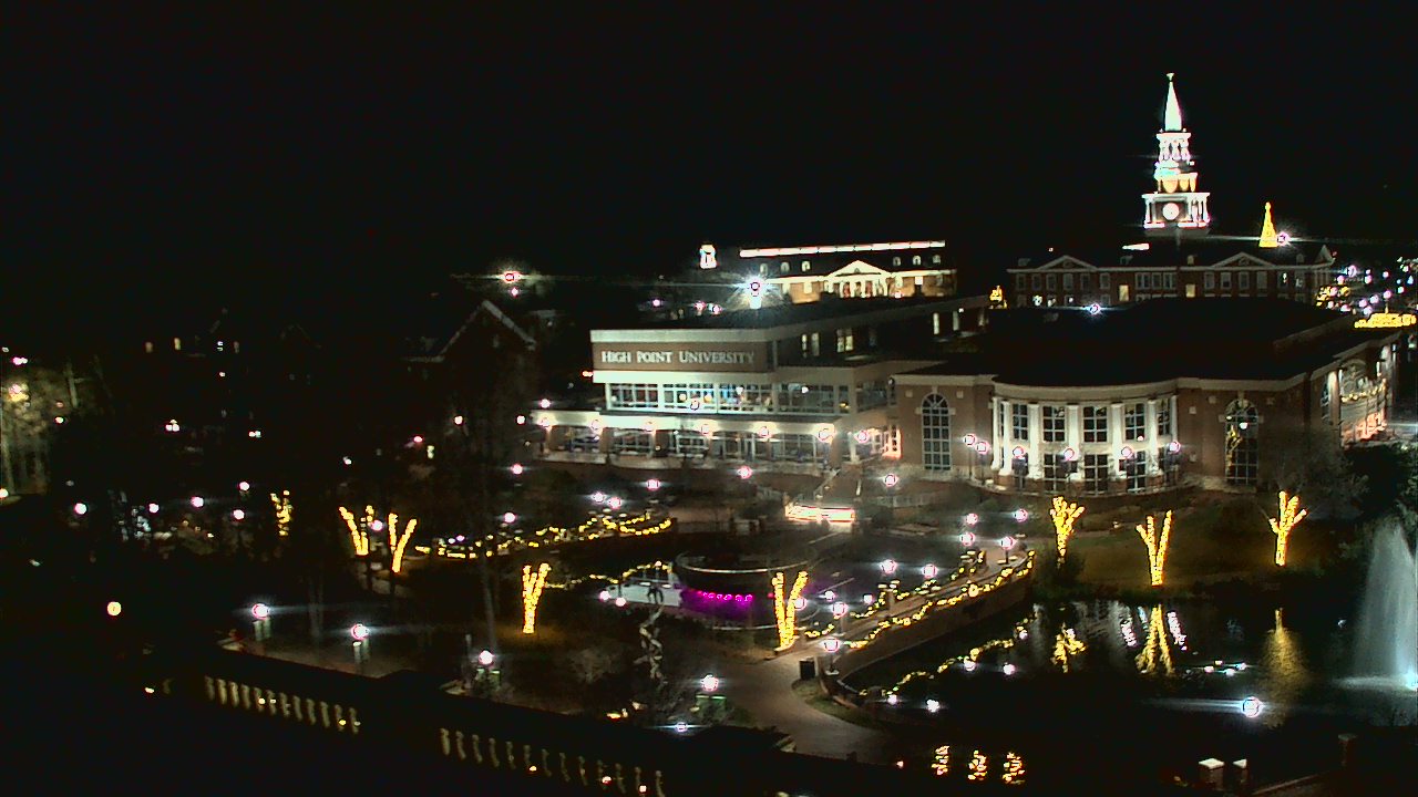 Thumbnail for current weather camera view from High Point University in High Point, North Carolina