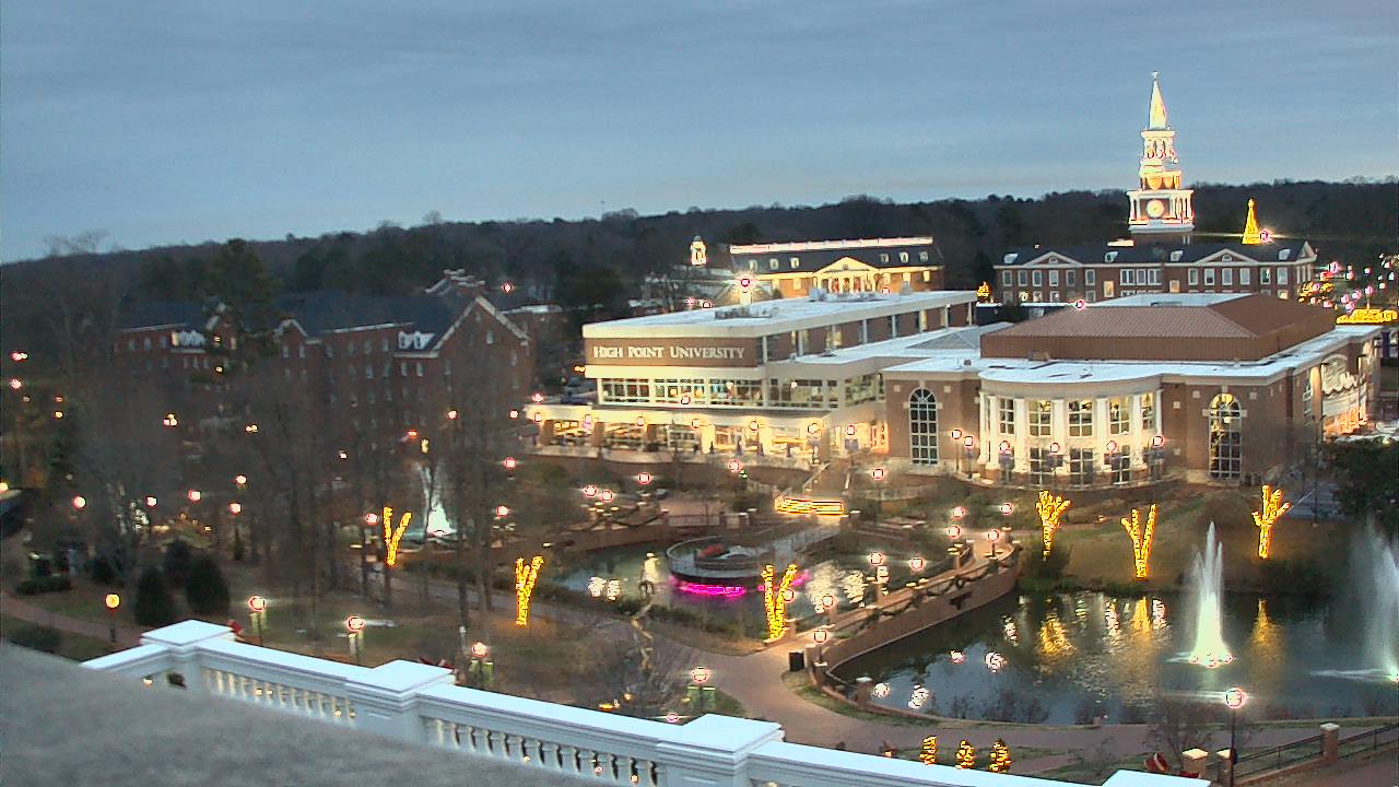 Thumbnail for current weather camera view from High Point University in High Point, North Carolina