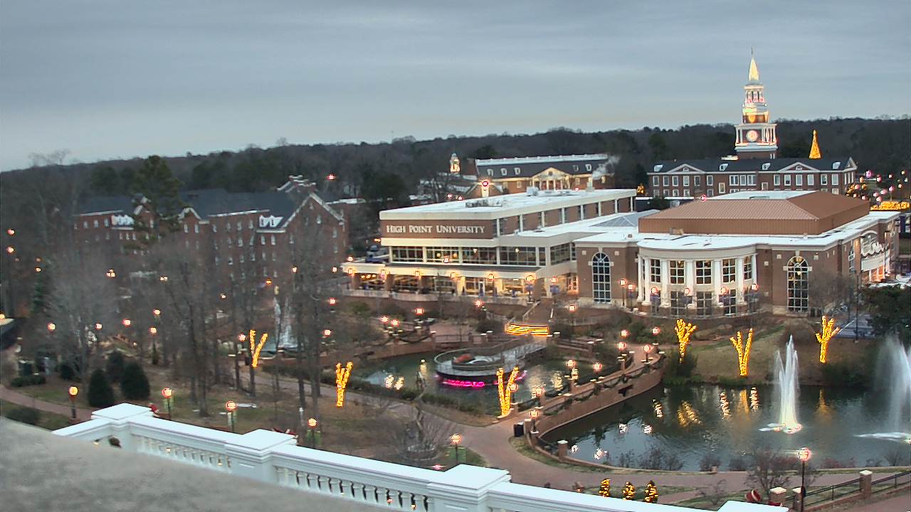 Thumbnail for current weather camera view from High Point University in High Point, North Carolina