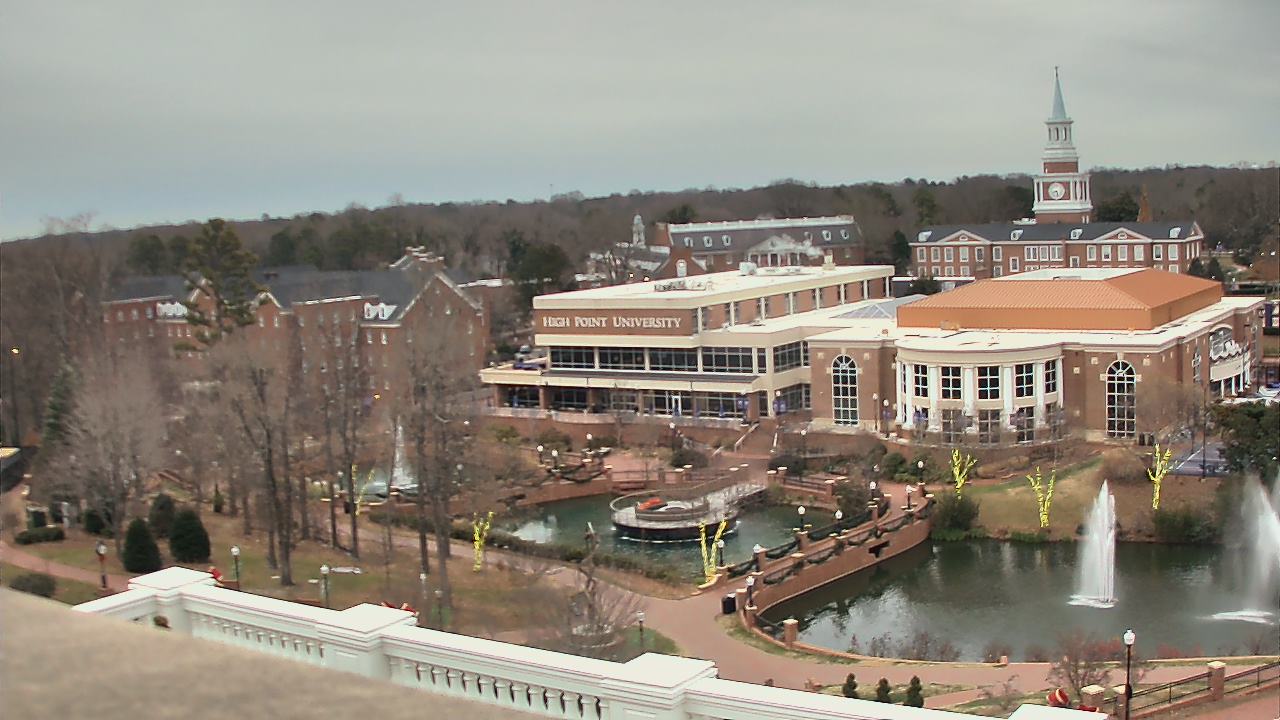Thumbnail for current weather camera view from High Point University in High Point, North Carolina