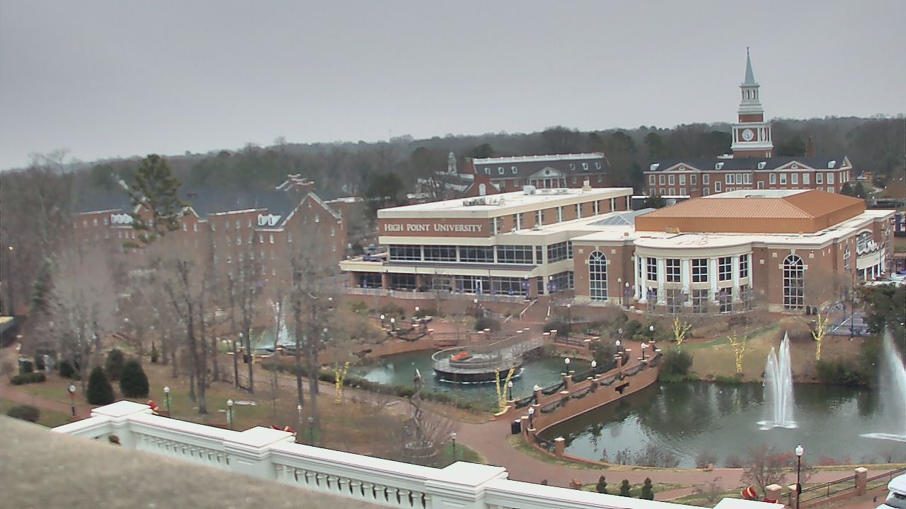 Thumbnail for current weather camera view from High Point University in High Point, North Carolina
