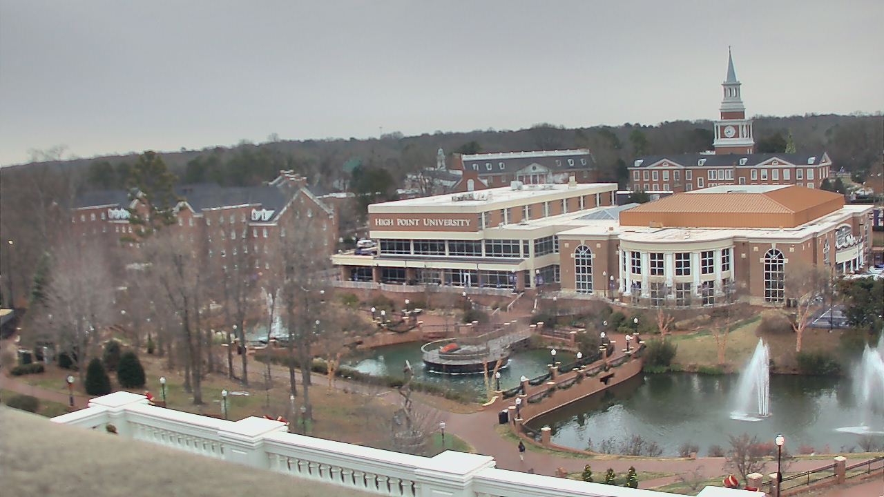 Thumbnail for current weather camera view from High Point University in High Point, North Carolina