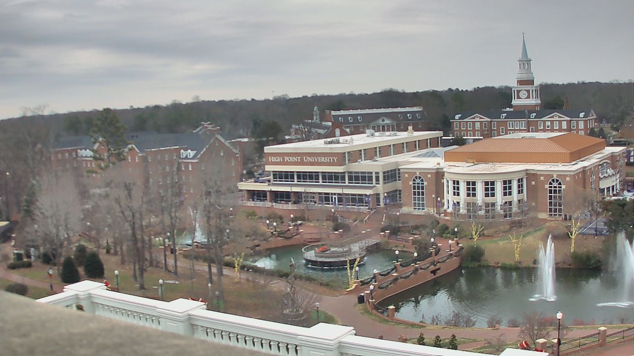 Thumbnail for current weather camera view from High Point University in High Point, North Carolina