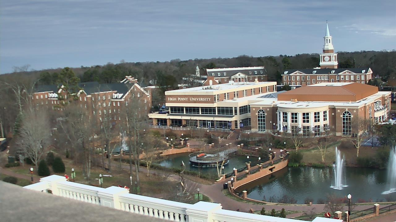 Thumbnail for current weather camera view from High Point University in High Point, North Carolina