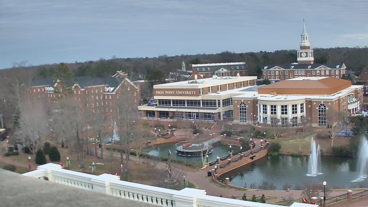 Thumbnail for current weather camera view from High Point University in High Point, North Carolina
