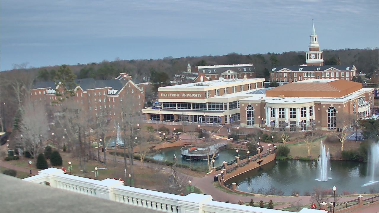 Thumbnail for current weather camera view from High Point University in High Point, North Carolina