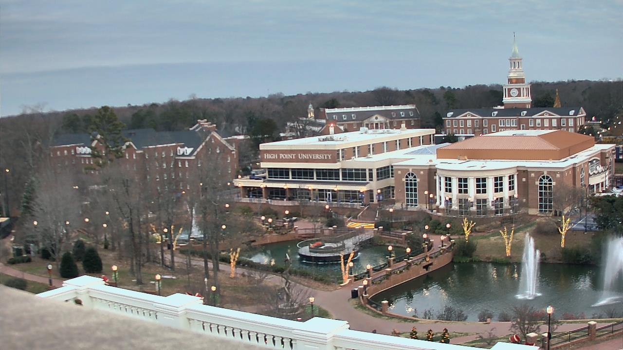 Thumbnail for current weather camera view from High Point University in High Point, North Carolina