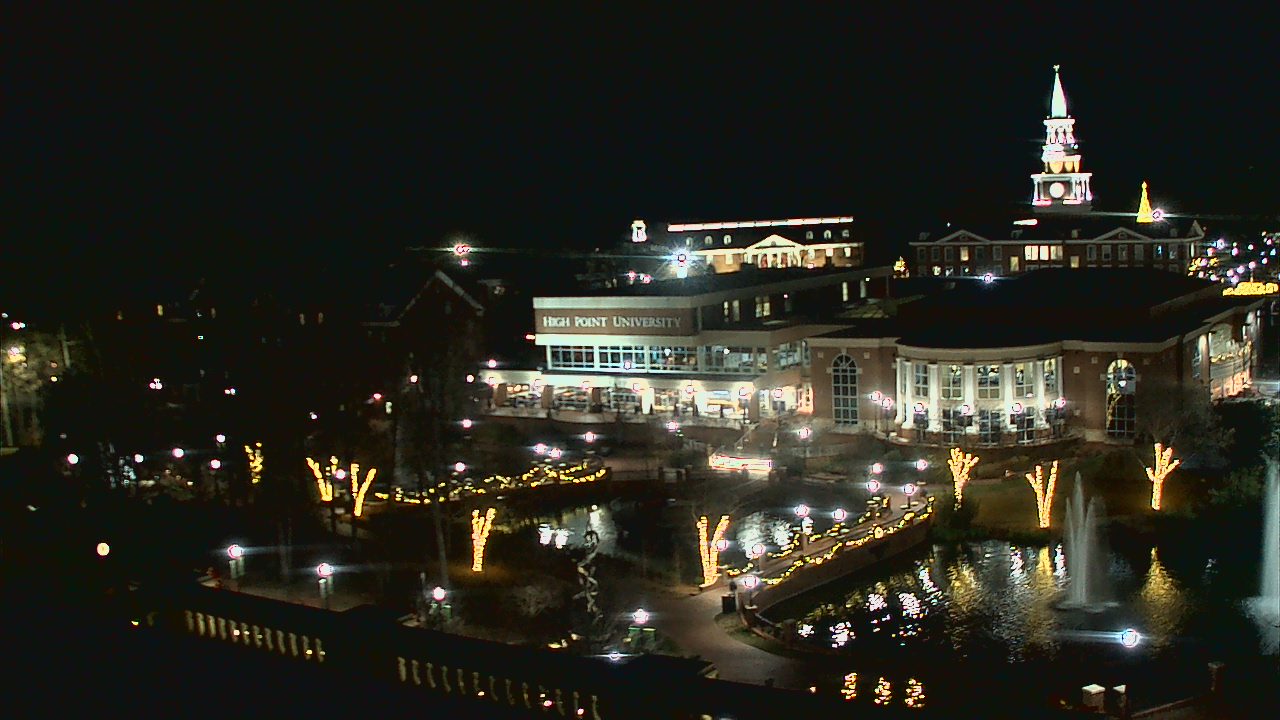 Thumbnail for current weather camera view from High Point University in High Point, North Carolina