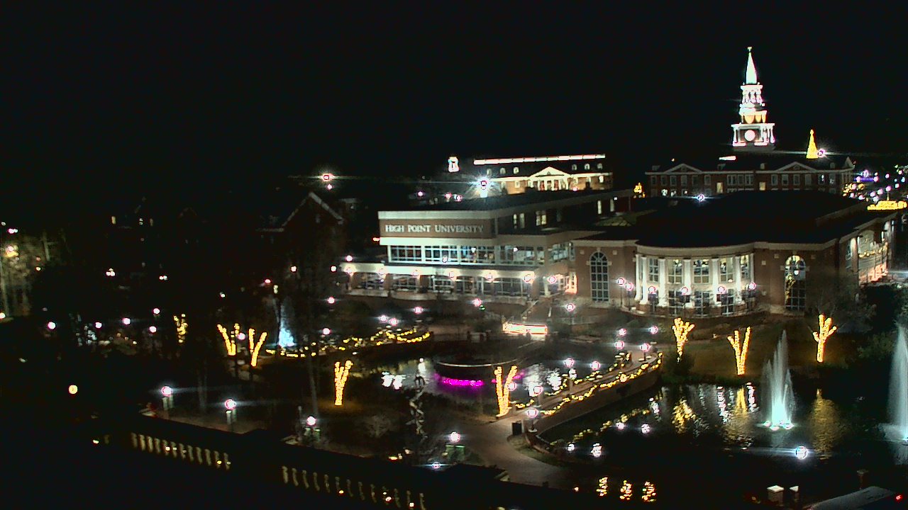 Thumbnail for current weather camera view from High Point University in High Point, North Carolina