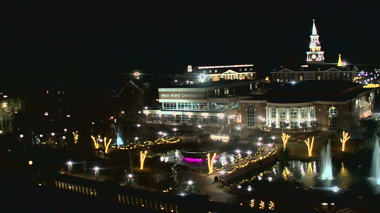 Thumbnail for current weather camera view from High Point University in High Point, North Carolina
