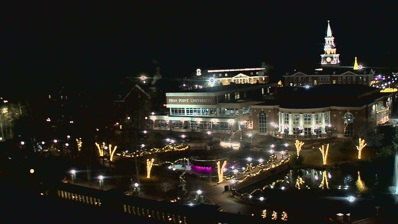 Thumbnail for current weather camera view from High Point University in High Point, North Carolina