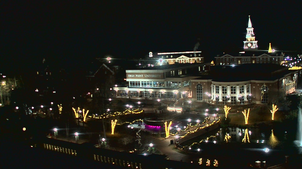 Thumbnail for current weather camera view from High Point University in High Point, North Carolina